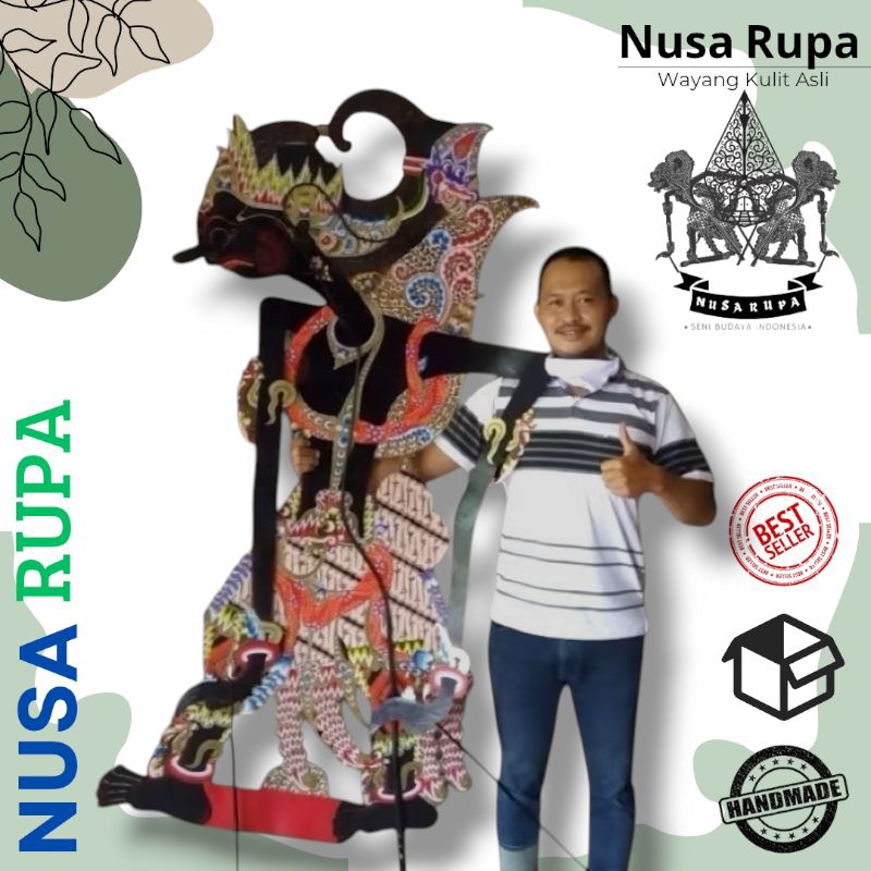 WAYANG kulit ASLI Alusan WAYANG KULIT GATOTKACA JUMBO