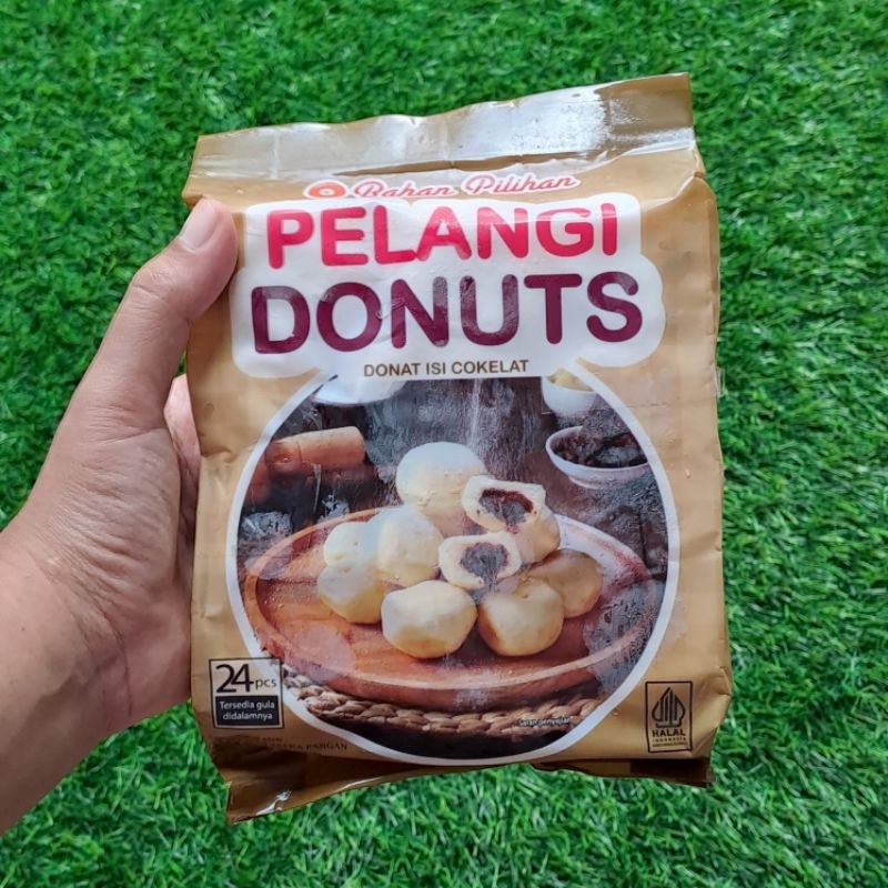 

Donat Pelangi Isi cokelat