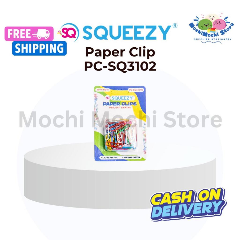

Paper Clip PC-SQ3102 | Penjepit Kertas | Paper Clip Squezzy Warna-Warni | Clip | Jepitan Kertas Warna-Warni