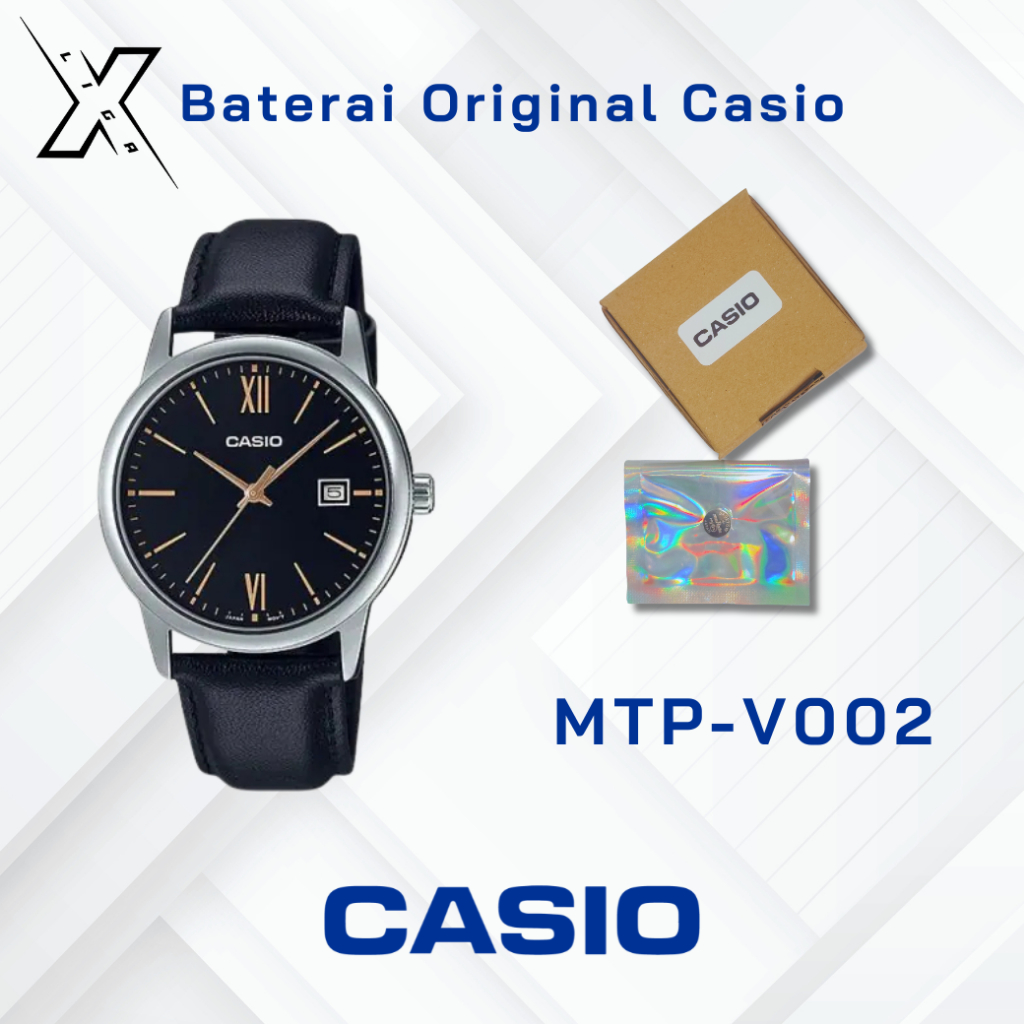 Baterai Jam Tangan Casio MTP-V002 Original