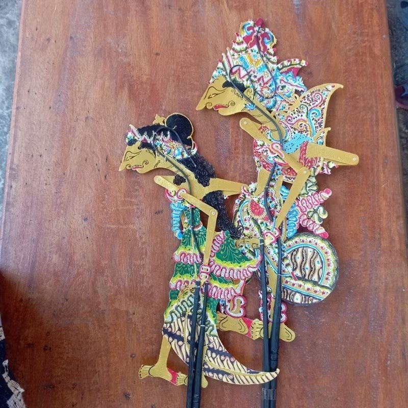 NAFLAHSTORE | Wayang Kulit RAMA SINTA Standar Dalang Gapit Bambu