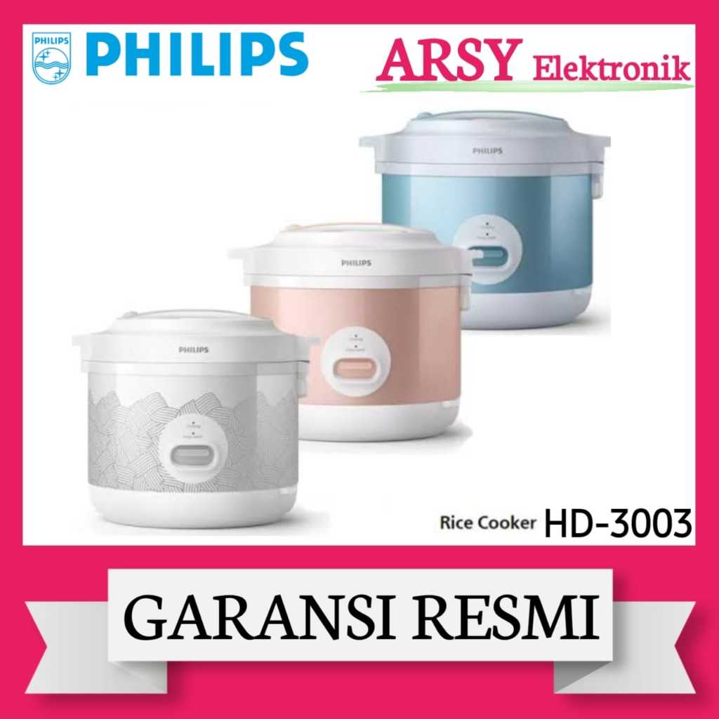 MAGIC COM PHILIPS ANTI LENGKET 1,8LITER HD-3003/PHILIPS MAGIC COM 1,8LITER HD-3003 GARANSI RESMI