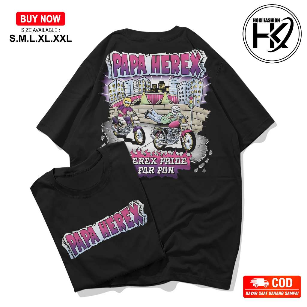 Kaos Racing Mesin Herex - Kaos Pria Distro Herex Style Motor cb gl mp tiger CP.07