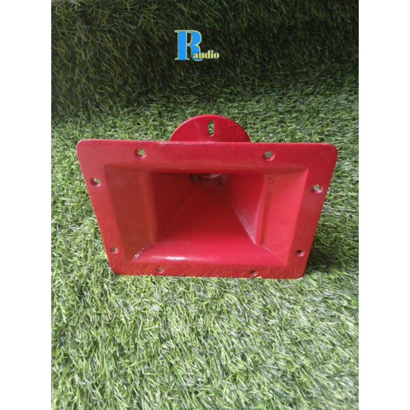 horn tweeter corong tweeter ukuran 15x19 warna merah bahan alumunium cor