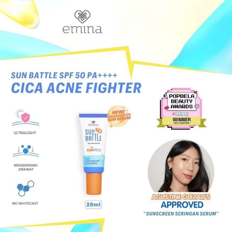 EMINA Emina emina - EMINA Emina Sun Battle Airy Sun Serum SPF 50 PA++++ Fun Size - Emina Sunscreen S