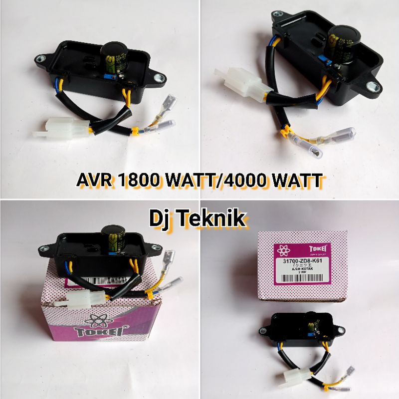AVR KELISTRIKAN GENSET 1800 WATT / 4000 WATT KOTAK TOKEI
