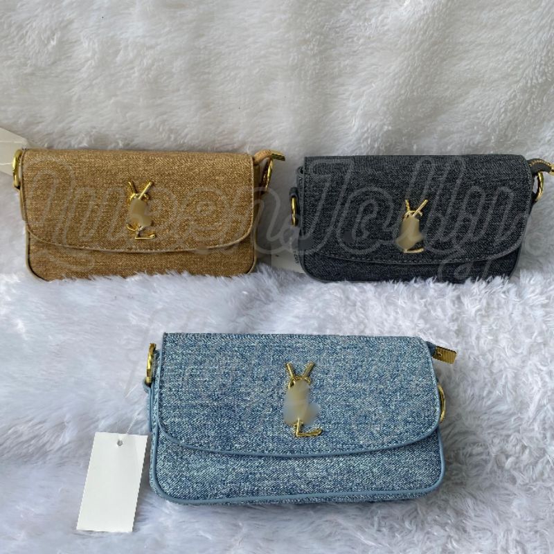 HANDBAG TAS WANITA JEANS IMPORT 9829