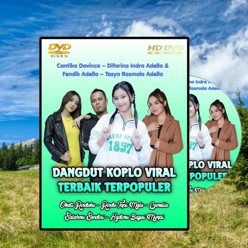 Kaset DVD Mobil Vidio Lagu Dangdut Koplo Terbaru Terpopuler - DVD Musik Vidio Dangdut Koplo Adella -