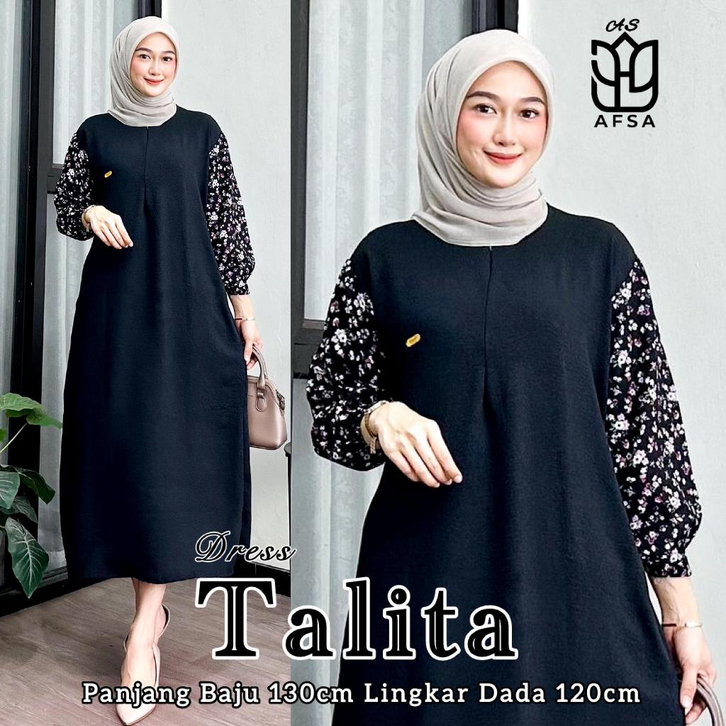 Dress Gamis Lebaran 2026 Cew Airflow Baju Gamis wanita Kekinian
