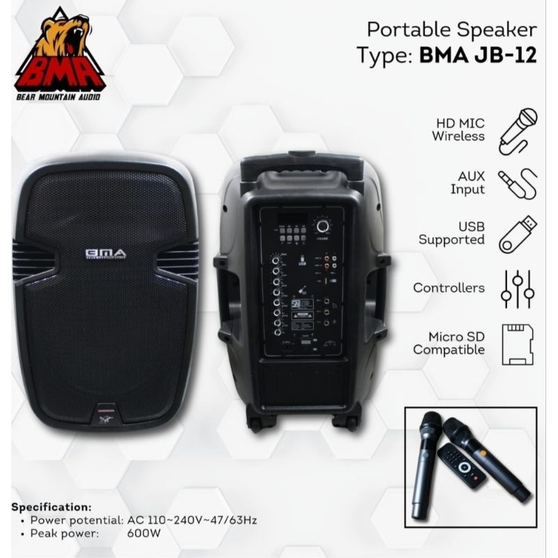 Speaker TWS BMA JB-12/Speaker BMA