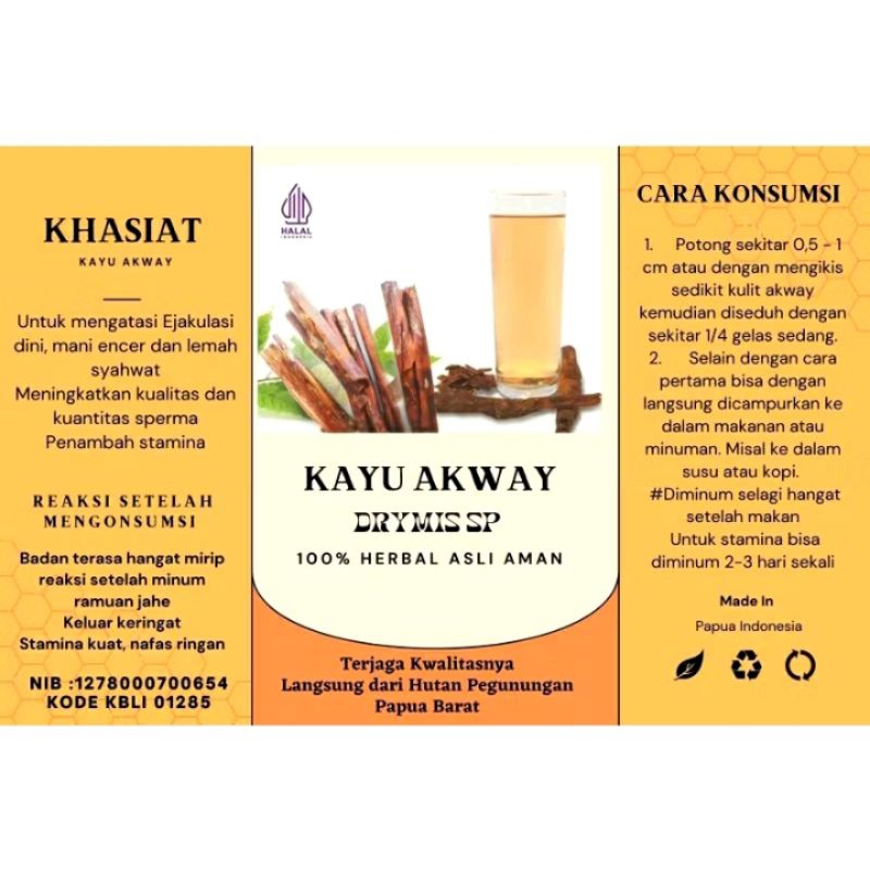 Herjunot Sport Herbal Kayu Akway Asli Papua 100%