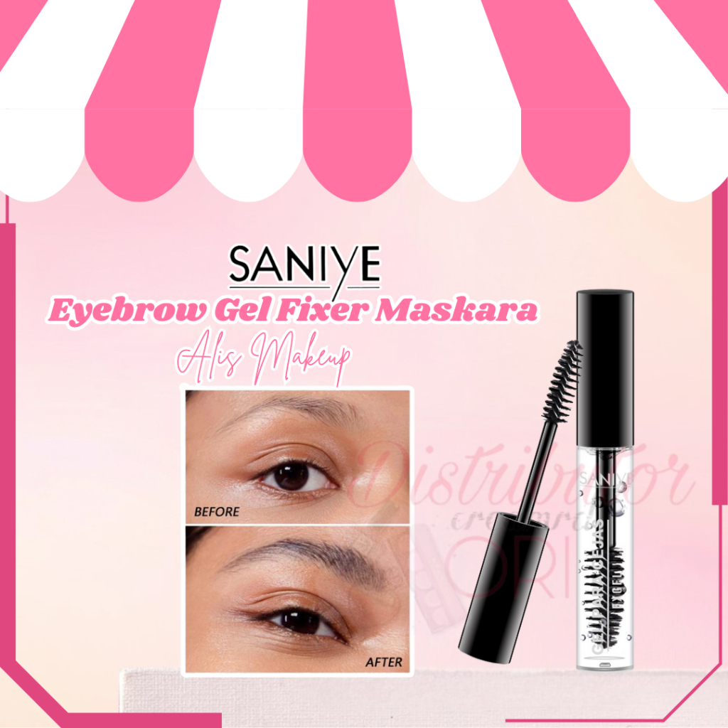 SANIYE【BPOM】 Eyebrow Gel Fixer & Maskara Transparan Tahan Lama Alis Makeup M310 | BPOM | ORIGINAL | 