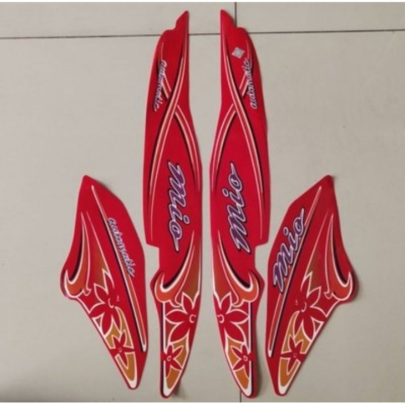 Striping Stiker Les Bodi Motor Yamaha Mio Lama Th 2004