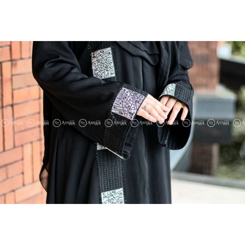 Abaya kayla 02 fursan, abaya outer bordir, abaya tembooro