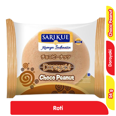 

Sari Kue by Sari Roti Dorayaki Cokelat 55 g / Choco Peanut 54 g