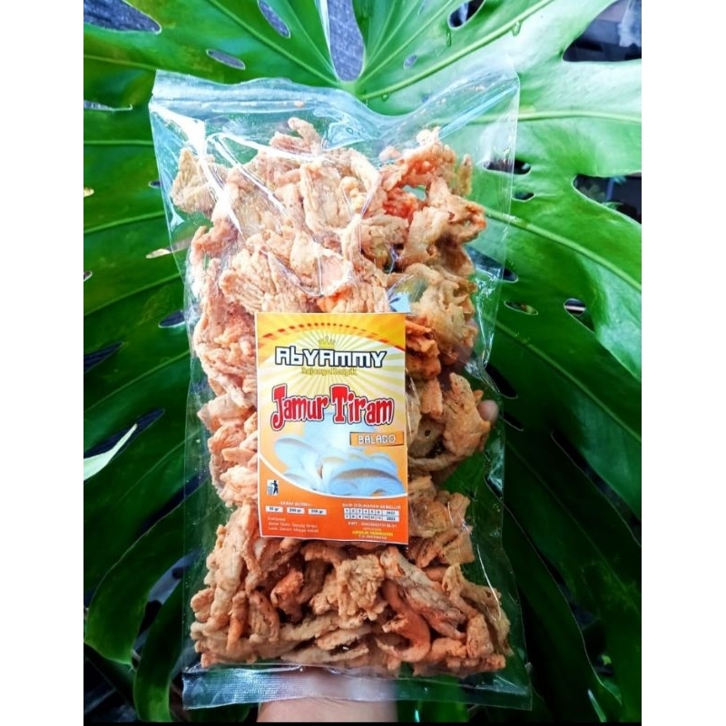 

Kripik Jamur Tiram 250gr rasa balado