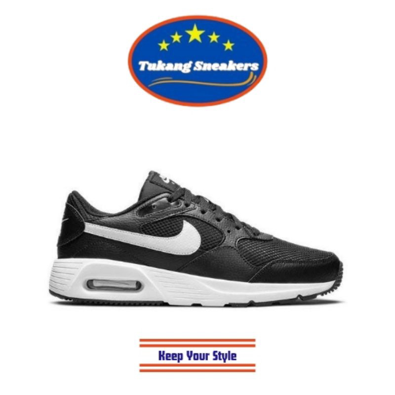 Sepatu Sneakers Pria Nike Air Max SC Black White NIKCW4555002