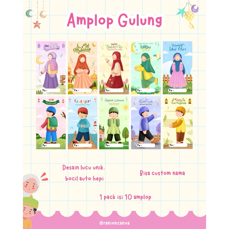

Amplop THR Lebaran Gulung Lucu Unik