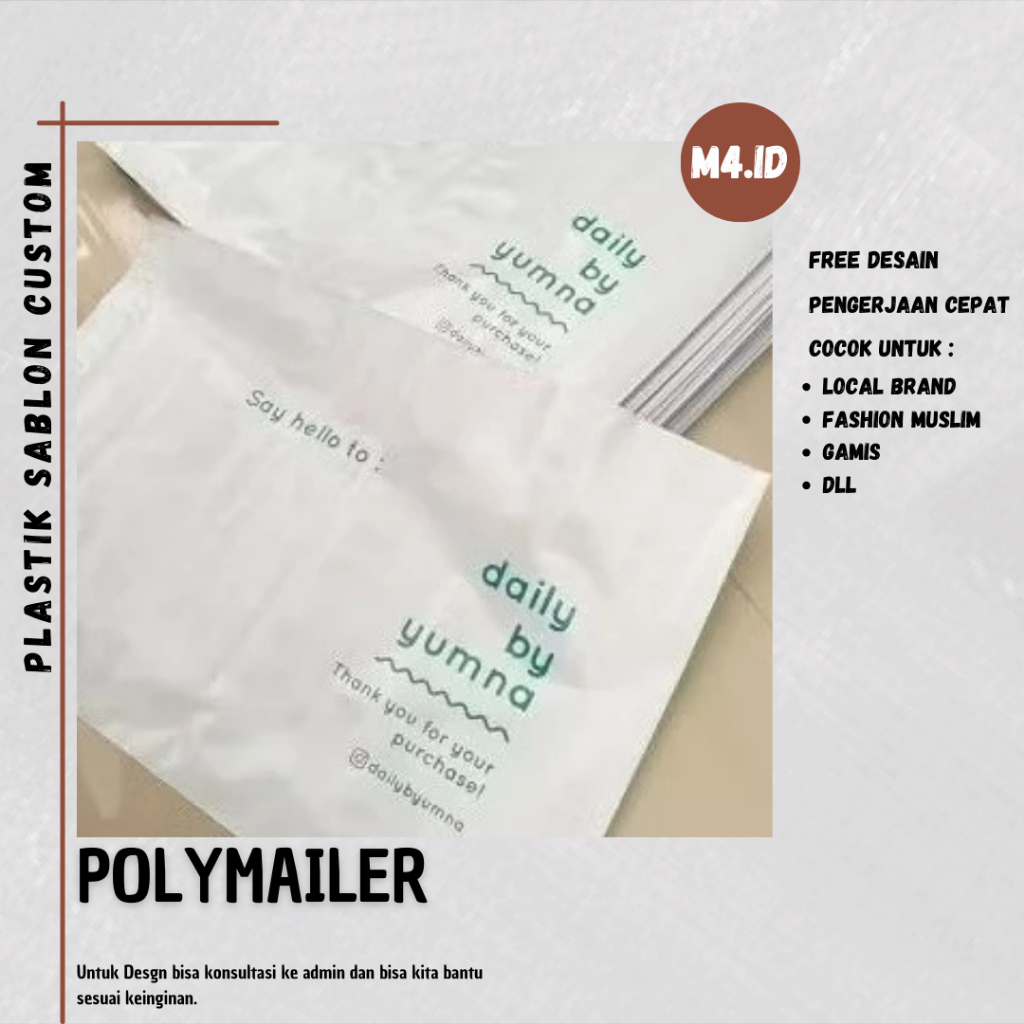 plastik sablon polymailer
