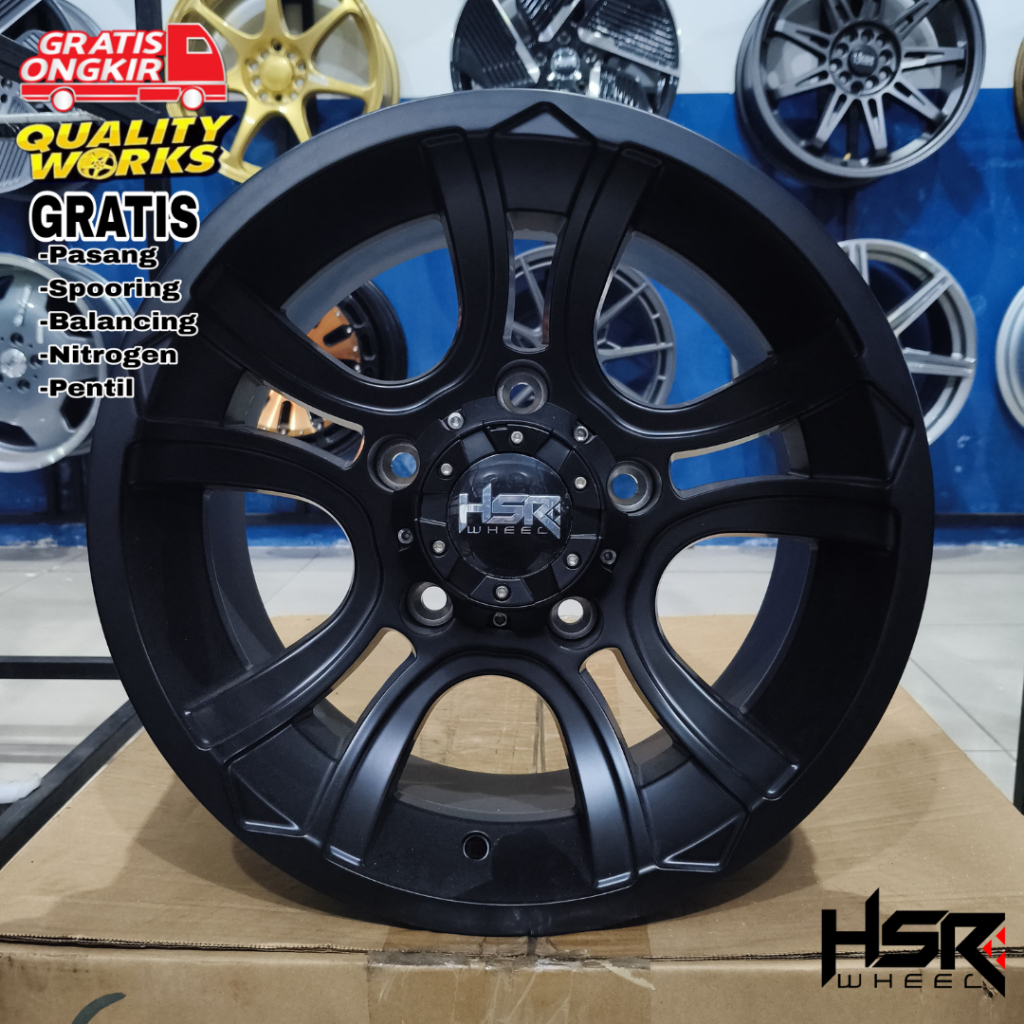 Velg Ring 15 Hsr Wheel Peak, Buat Mobil Jimny, Katana, Feroza, Vitara, Taft