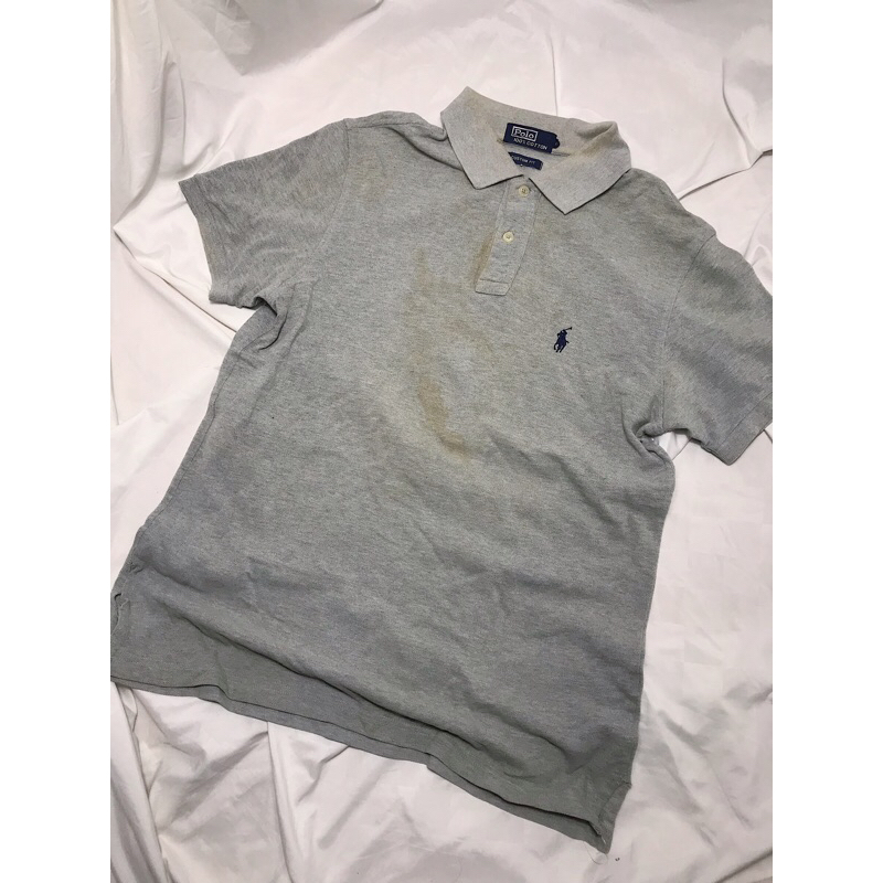 Nego Boskuu > Basic Grey Polo Shirt Original - Light Grey (Outfit/Pakaian)|Preloved/2nd/Second/Bekas