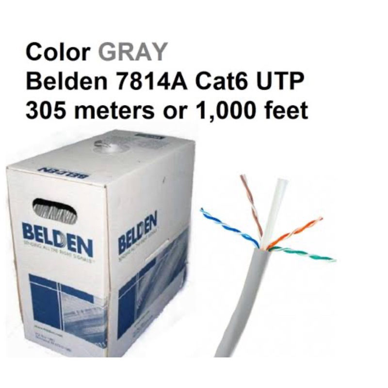 Kabel data LAN cat 6 merk Belden
