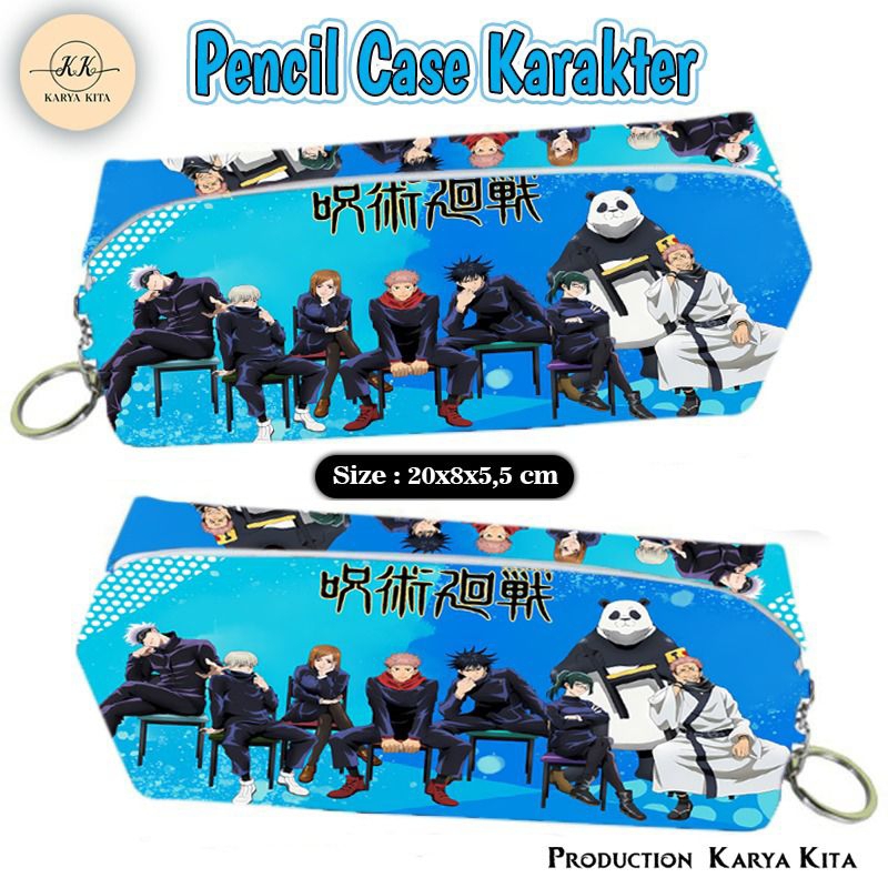 

Tempat pensil multifungsi karakter, tempat pensil multifungsi anak gambar jujutsu 04/Tempat pensil anime