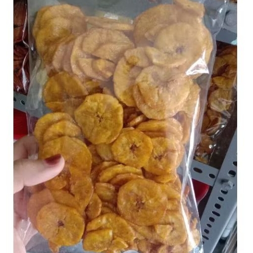 

Keripik Pisang 200gr Cemilan Kiloan Enak Gurih Renyah Manis Per Pack