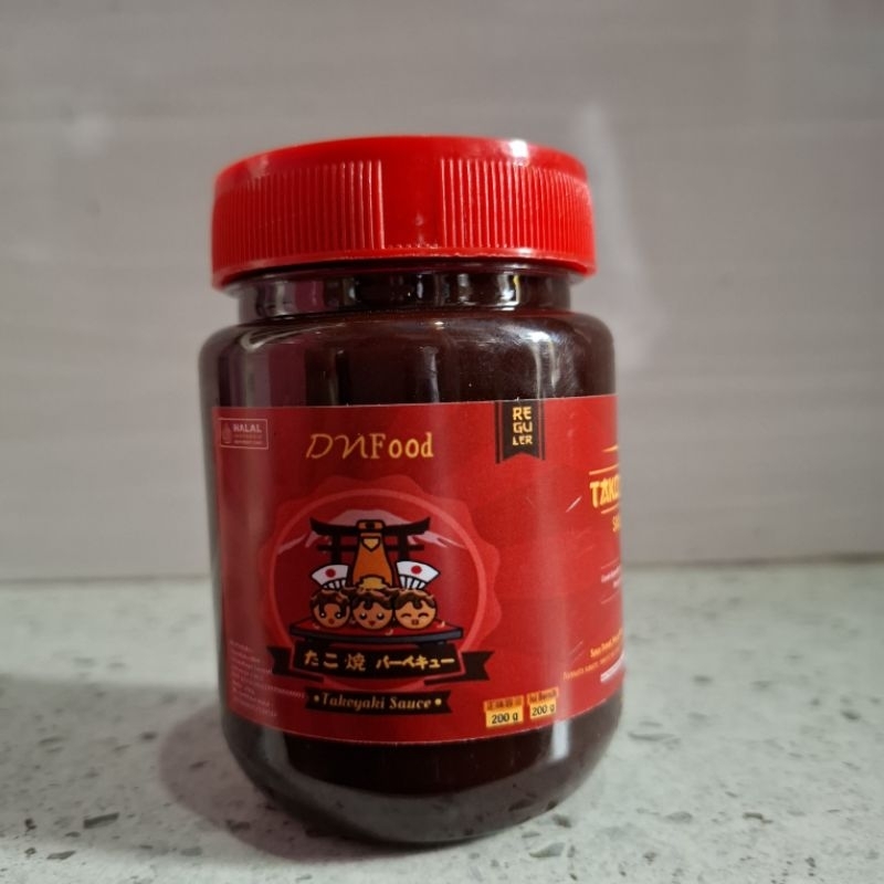 

Saus takoyaki sauce 200ml Dnfood halal okonomiyaki mirip teriyaki bahan takoyaki termurah halal mui