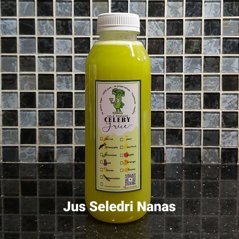 

Jus Seledri Nanas / Celery Pineapple Juice pure COLD PRESSED