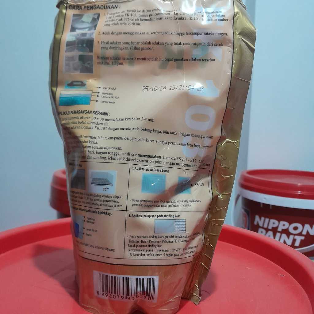Perekat Keramik Serbaguna Lemkra FK 103 1 Kg