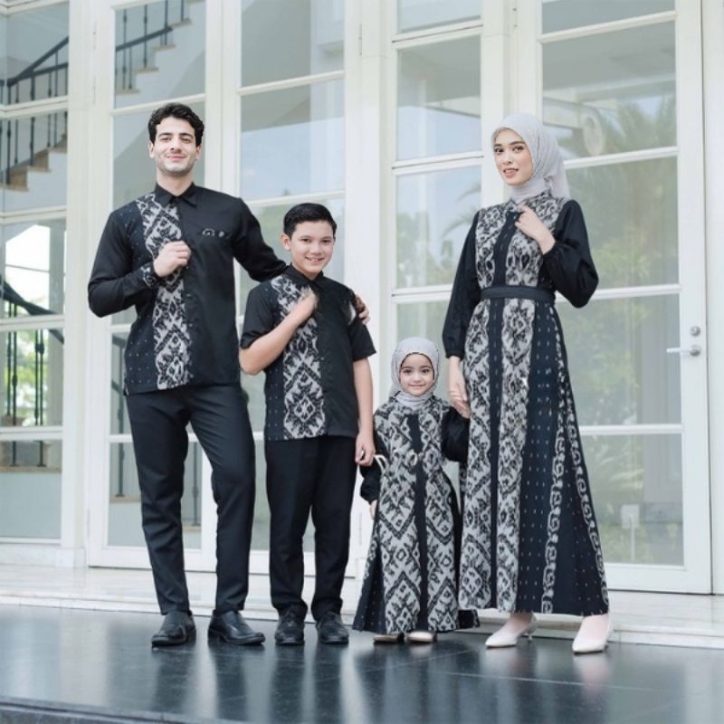 belvia couple sarimbit tenun - gamis tenun dewasa - kemeja tenun
