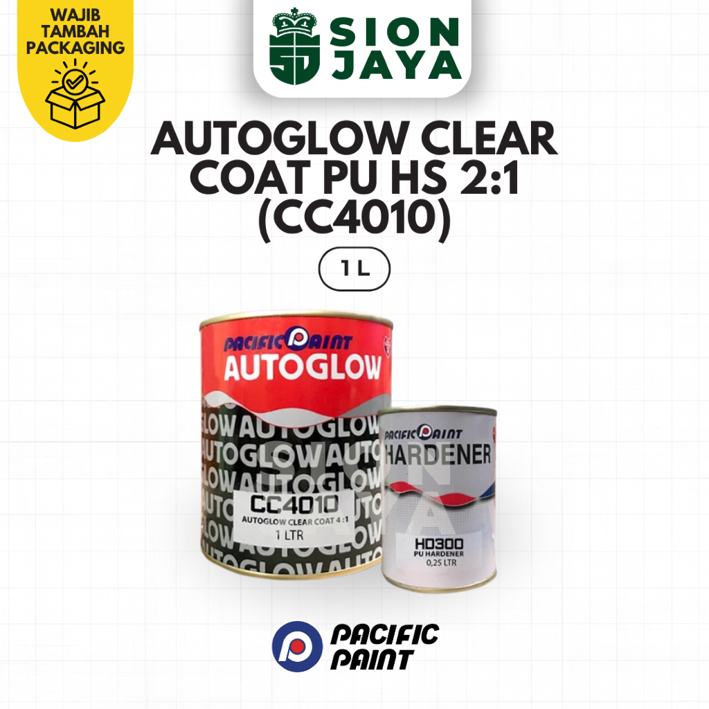 Clear Glossy Kempling/ Pernis Motor / Varnish Mobil / Cat Mobil Autoglow Clear Coat PU HS 2:1 ( CC 4