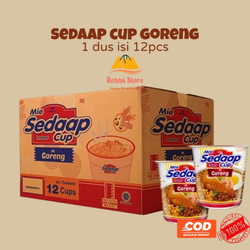 

SEDAAP Cup Mie Goreng (1dus isi 12pcs) Food Noodles
