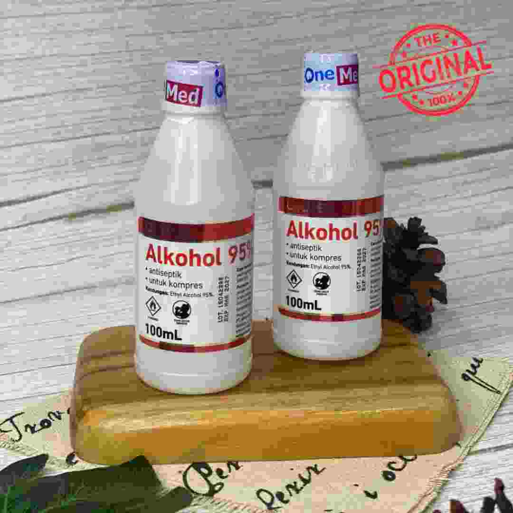 

ALKOHOL 95 % ONE MED 100ML (PER BOTOL) UNTUK ANTISEPTIK, STERILISASI ALAT MEDIS