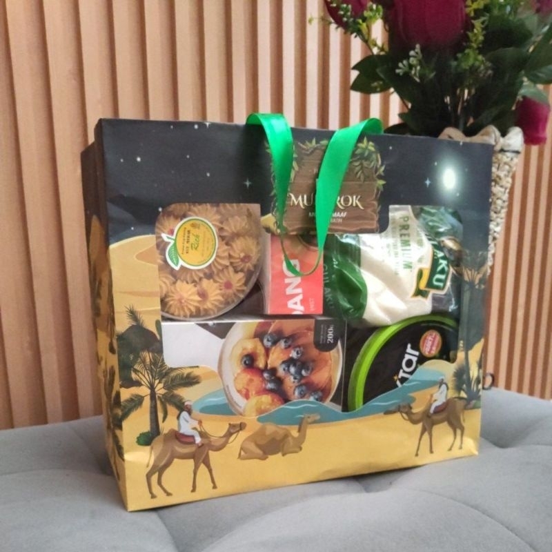 

paperbag lebaran idul fitri kombinasi mika/tas kertas/tas hari raya