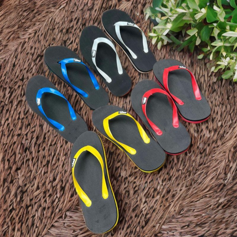 Sandal jepit pria_Sandal jepit Dewasa polos kombinasi