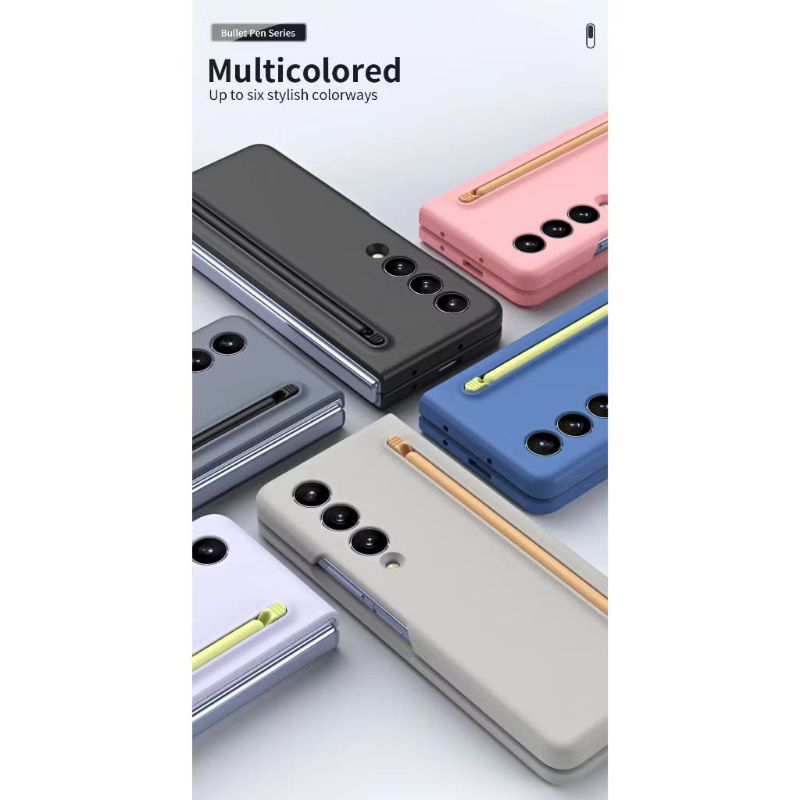 Case Samsung Galaxy Z Fold 3 - Z Fold 4 - Z Fold 5 -Z Fold 6 CASE WIpTH NEW S PEN -Casing Samsung Ga