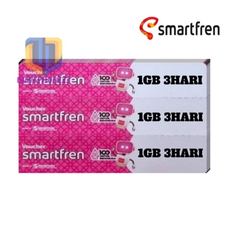 VOUCHER DATA SMARTFREN 1GB 3HARI