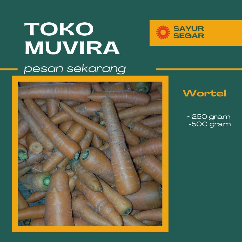 

Wortel Segar 250gram/500gram, Bandung