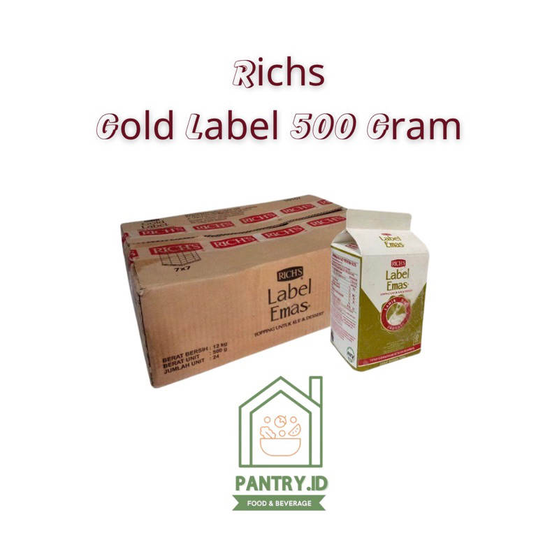 

Richs Gold Label 500gr whipcream Nondairy