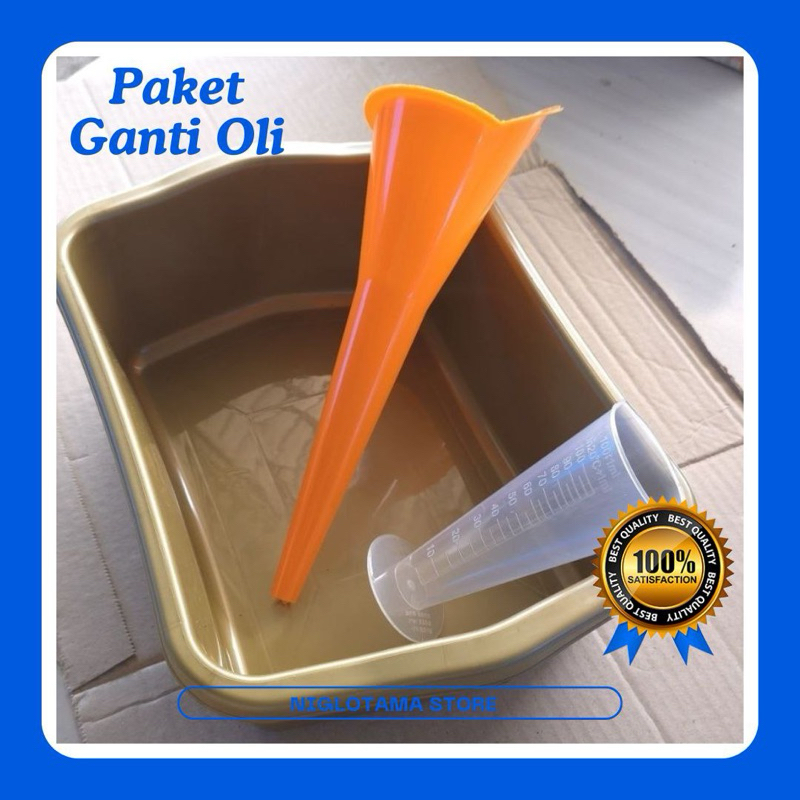 Paket Ganti Oli 100ml / PAKETAN WADAH GANTI OLI MESIN / OLI SAMPING / AIR RADIATOR UNIVERSAL