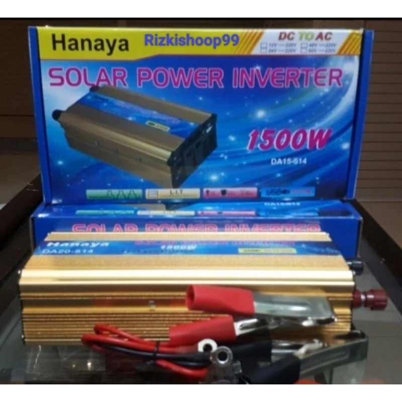 Power Inverter 1500 Watt Hanaya / Inverter Hanaya  1500 Watt Plus Usb
