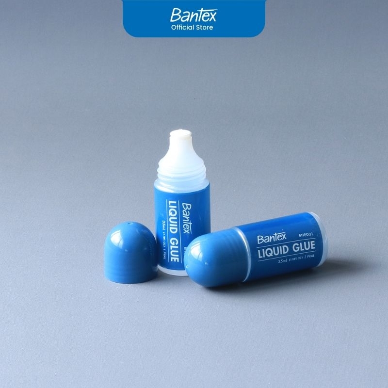 

Bantex Liquid Glue BH8001 35ml / Lem Kertas Cair Bening