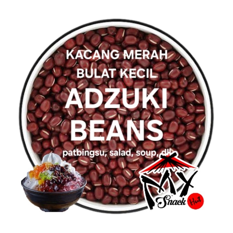 

KACANG ADZUKI 1KG ORGANIC SMALL JAPANESE RED BEAN BEANS COWPEA AZUKI MERAH ES ICE JEPANG KECIL MPASI