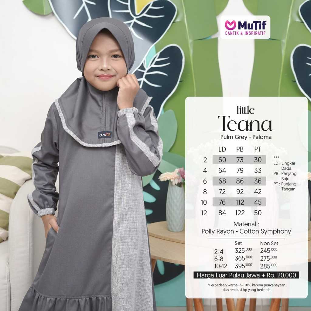 LITTLE TEANA BY MUTIF / SARIMBIT MUTYIF TERBARU / SARIMBIT ANAK MUTIF TEANA ORI / SARIMBIT MUTIF ANA