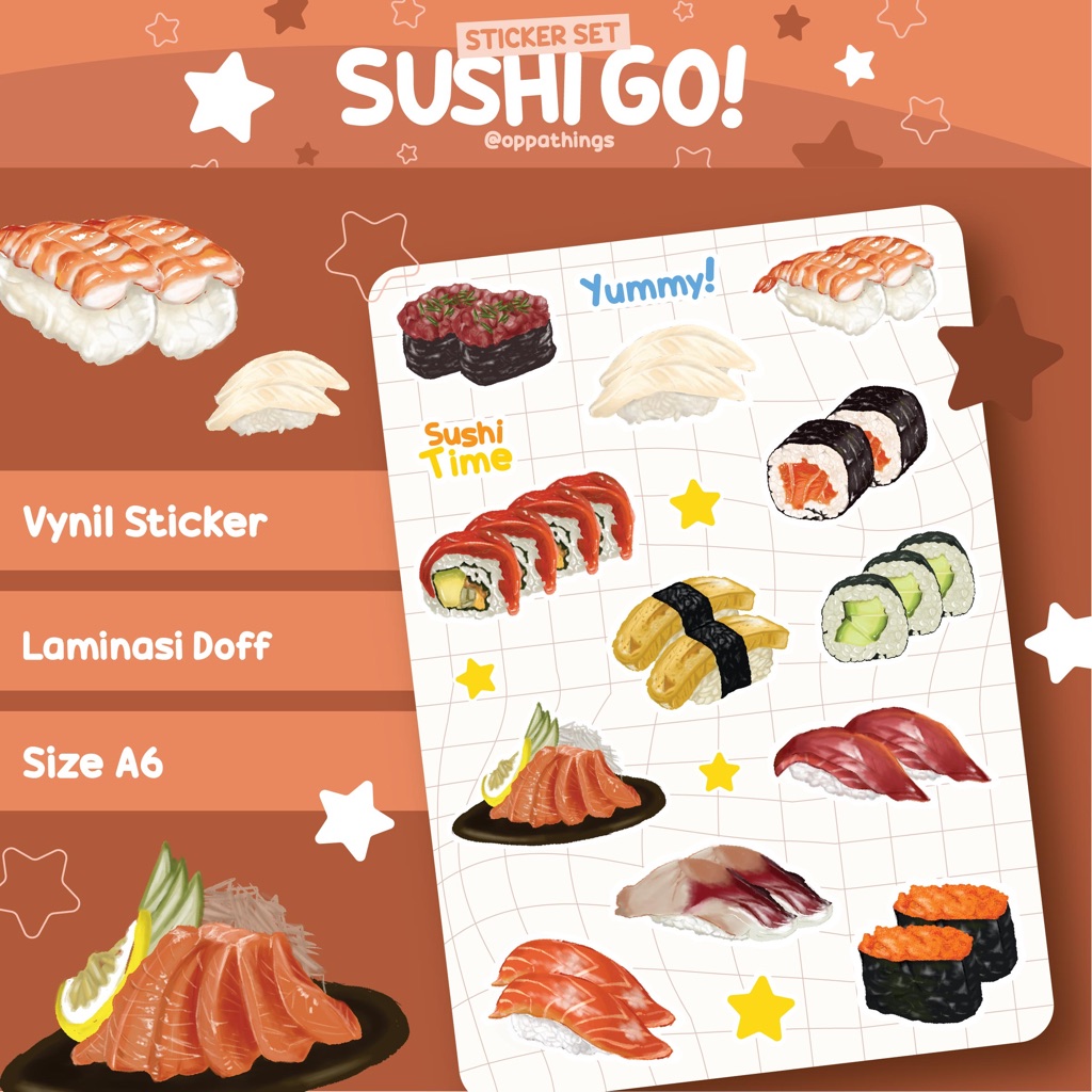 

[READY] Sticker Sushi - Templar Lucu