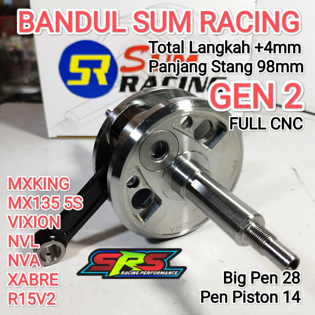 KRUK AS KER AS SUM RACING BANDUL MX KING VIXION R15OLD XABRE MX NEW 5S LANGKAH 62 66 68 72 74