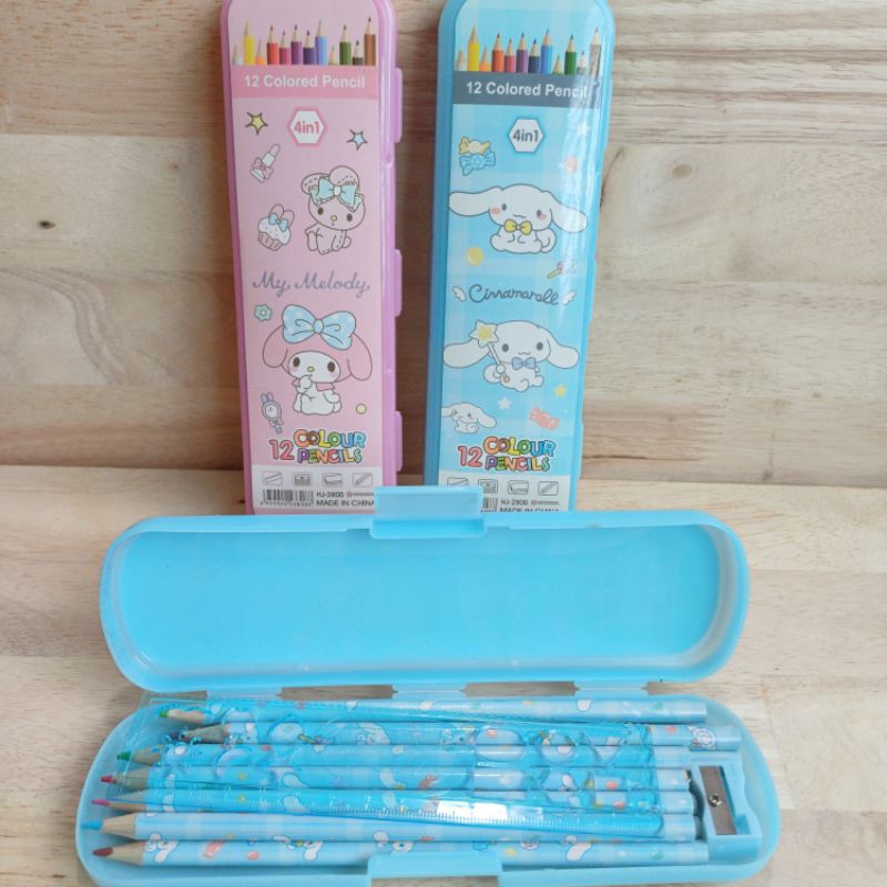 

Pensil warna rautan penggaris 2800 CINNAMOROLL MY MELODY