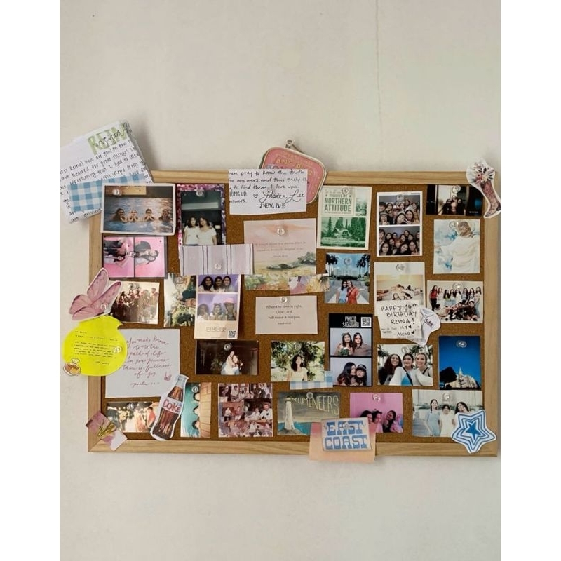 

[PRELOVED]Cork Board /Message Board / Vision Board / MadingKamar / Pin Board / Decorative Board with Frame